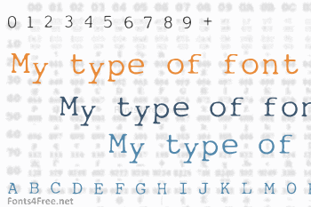 My type of font Font