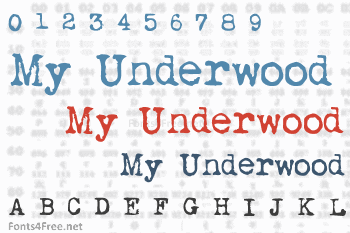 My Underwood Font