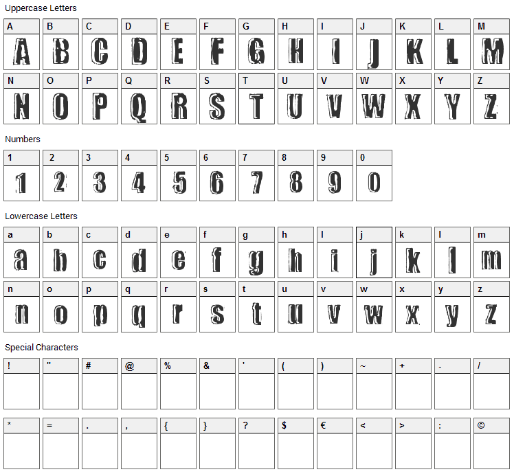 My wife sucks Font Character Map