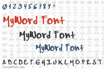 MyWord Font