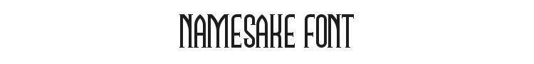 Namesake Font