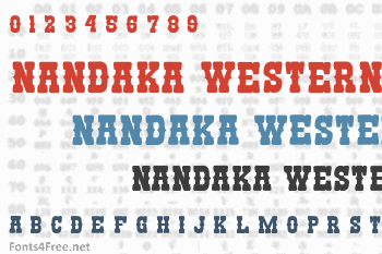 Nandaka Western Font