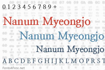 Nanum Myeongjo Font