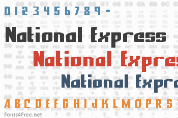 font national express fonts4free name