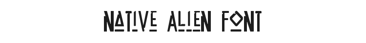 Native Alien Font Preview