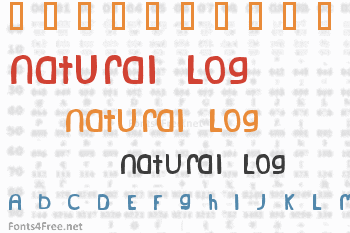 Natural Log Font