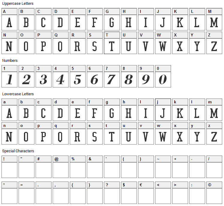 NBA 76ers Font Character Map