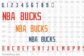 NBA Bucks Font