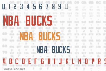 milwaukee bucks jersey font