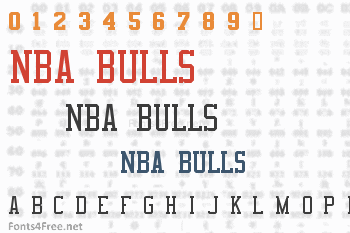 NBA Bulls Font