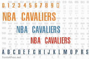 cavaliers jersey font