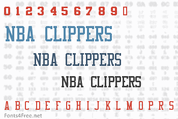 NBA Clippers Font