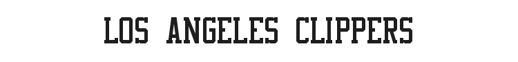 NBA Clippers Font