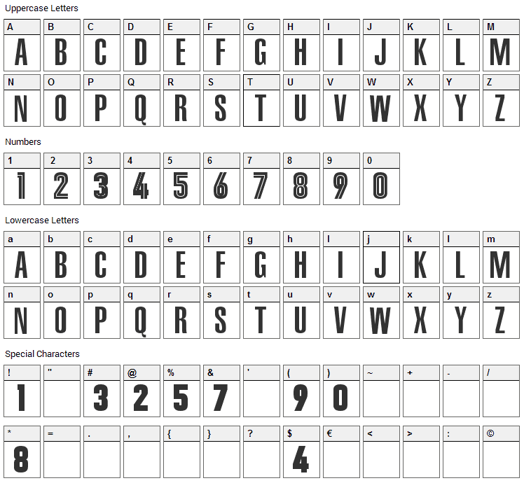 NBA Grizzlies Font Character Map