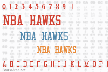 NBA Hawks Font