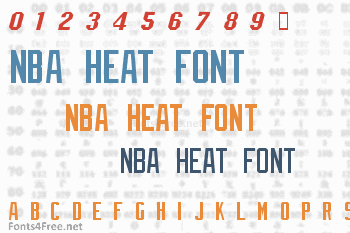 NBA Heat Font