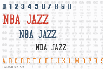 NBA Jazz Font