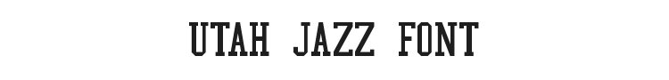 NBA Jazz Font Preview