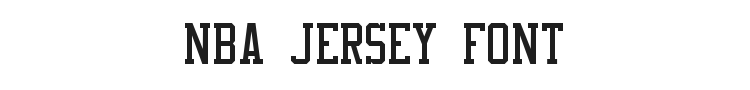 NBA Jersey Font Preview