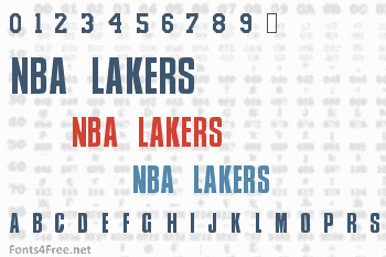 NBA Lakers Font