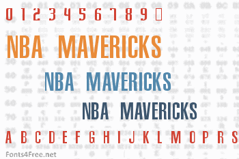 NBA Mavericks Font