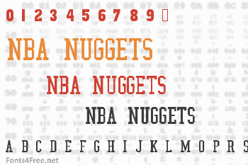 NBA Warriors Font Download (Golden State Warriors Font) - Fonts4Free