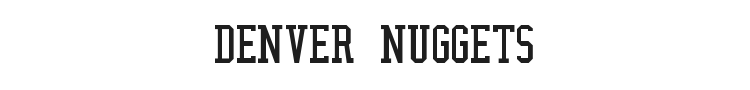 NBA Nuggets Font