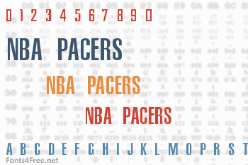 NBA Pacers Font