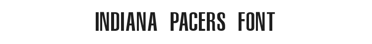 NBA Pacers Font Preview