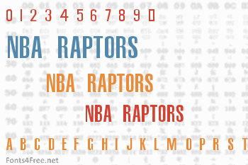 toronto raptors jersey font