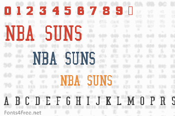 PhX Suns The Valley Concept - Font Identification 