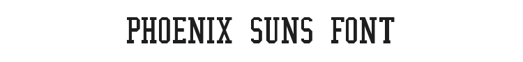 NBA Suns Font