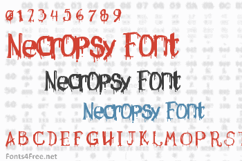 Necropsy Font