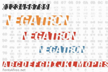 Negatron Font