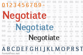 Negotiate Font