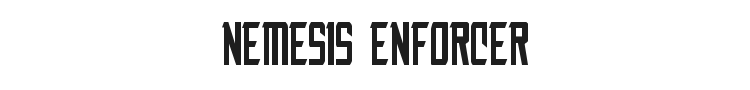 Nemesis Enforcer Font Preview