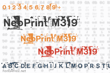 NeoPrint M319 Font