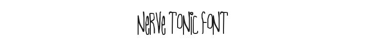 Nerve Tonic Font Preview