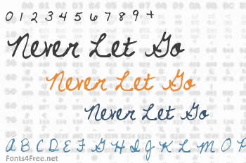 Never Let Go Font