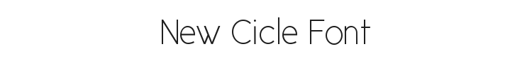 New Cicle Font