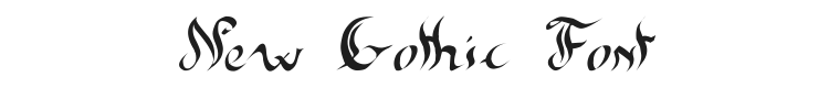 New Gothic Font Preview