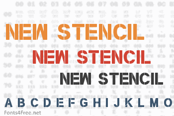 New Stencil Font