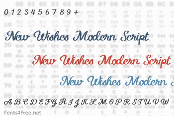 New Wishes Modern Script Font