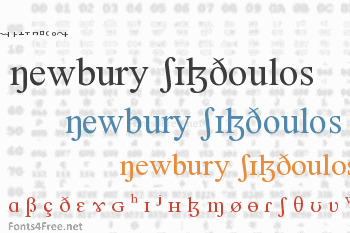 Newbury SILDoulos Font