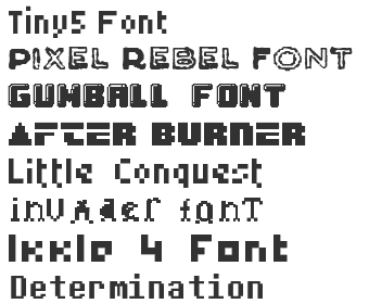 Minecraft Pixel Font Download - Fonts4Free