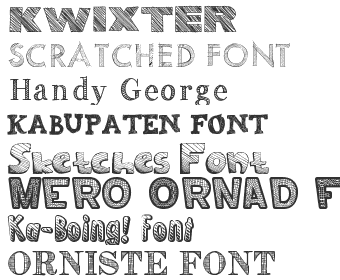 Sketch Fonts Download Top 40 Fonts4free