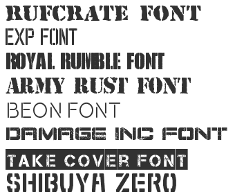 Stencil Army Fonts Free Download