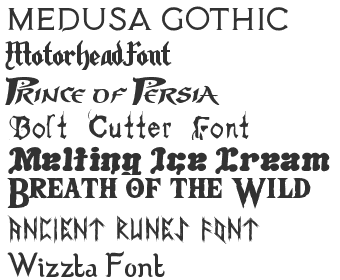 Download Gothic Various Fonts Download 41 80 Fonts4free Yellowimages Mockups