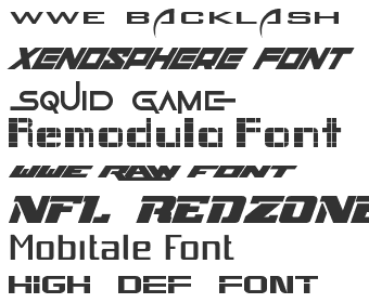 Techno Various Fonts Download 121-160 | Fonts4Free