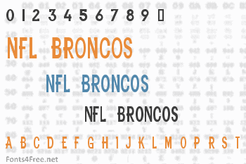 NFL Broncos Font